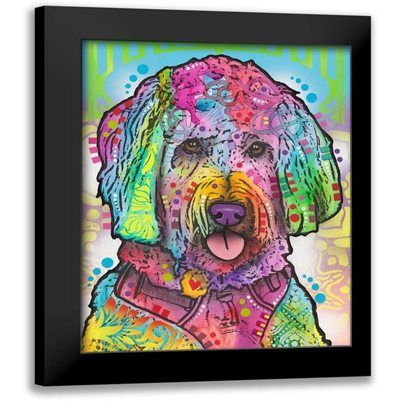 Dean Russo Collection 15x18 Black Modern Framed Museum Art Print Titled - Layla