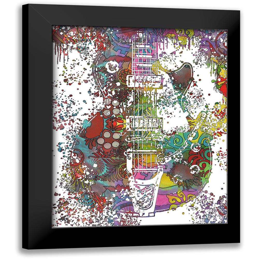 Dean Russo Collection 15x18 Black Modern Framed Museum Art Print Titled - Les Paul Whammy