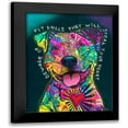 thumbnail image 1 of Dean Russo Collection 15x18 Black Modern Framed Museum Art Print Titled - Pit Bulls will steal your heart, 1 of 5