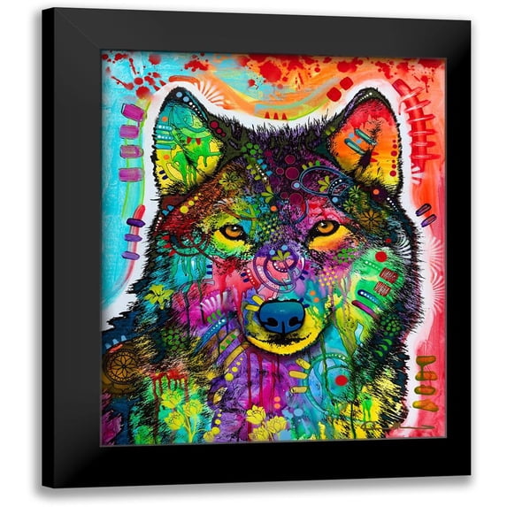 Dean Russo Collection 15x18 Black Modern Framed Museum Art Print Titled - Wolf 3
