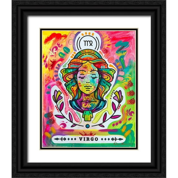 Dean Russo Collection 15x18 Black Ornate Wood Framed with Double Matting Museum Art Print Titled - Virgo