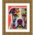 thumbnail image 1 of Dean Russo Collection 15x18 Gold Ornate Wood Framed with Double Matting Museum Art Print Titled - American Bulldog, 1 of 4