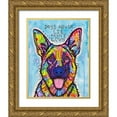thumbnail image 1 of Dean Russo Collection 15x18 Gold Ornate Wood Framed with Double Matting Museum Art Print Titled - Dogs Never Lie, 1 of 4
