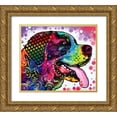 thumbnail image 1 of Dean Russo Collection 17x15 Gold Ornate Wood Framed with Double Matting Museum Art Print Titled - St Bernard Profile, 1 of 4