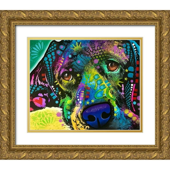 Dean Russo Collection 17x15 Gold Ornate Wood Framed with Double Matting Museum Art Print Titled - That Happy Place