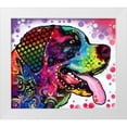 thumbnail image 1 of Dean Russo Collection 17x15 White Modern Wood Framed Museum Art Print Titled - St Bernard Profile, 1 of 4