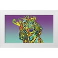 thumbnail image 1 of Dean Russo Collection 18x12 White Modern Wood Framed Museum Art Print Titled - Basset Luv, 1 of 4