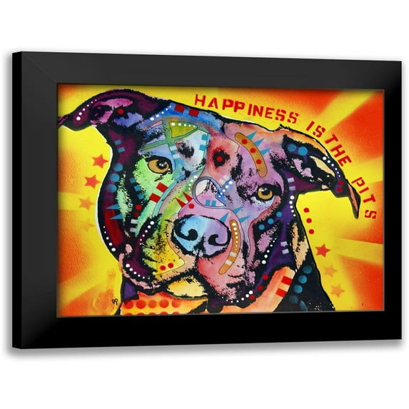 Dean Russo Collection 18x15 Black Modern Framed Museum Art Print Titled - Happiness Is The Pits Sunray