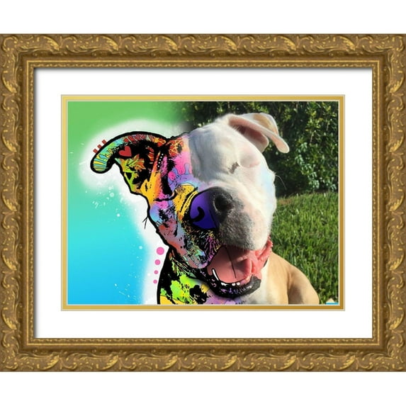 Dean Russo Collection 18x15 Gold Ornate Wood Framed with Double Matting Museum Art Print Titled - Frances - Jan Stenger