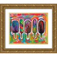 thumbnail image 1 of Dean Russo Collection 18x15 Gold Ornate Wood Framed with Double Matting Museum Art Print Titled - Ice Pops 1, 1 of 4