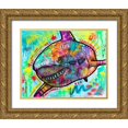 thumbnail image 1 of Dean Russo Collection 18x15 Gold Ornate Wood Framed with Double Matting Museum Art Print Titled - Shark 2, 1 of 4