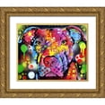 thumbnail image 1 of Dean Russo Collection 18x15 Gold Ornate Wood Framed with Double Matting Museum Art Print Titled - The Brooklyn Pit Bull, 1 of 4