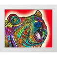 thumbnail image 1 of Dean Russo Collection 18x15 White Modern Wood Framed Museum Art Print Titled - Roaring Bear, 1 of 4