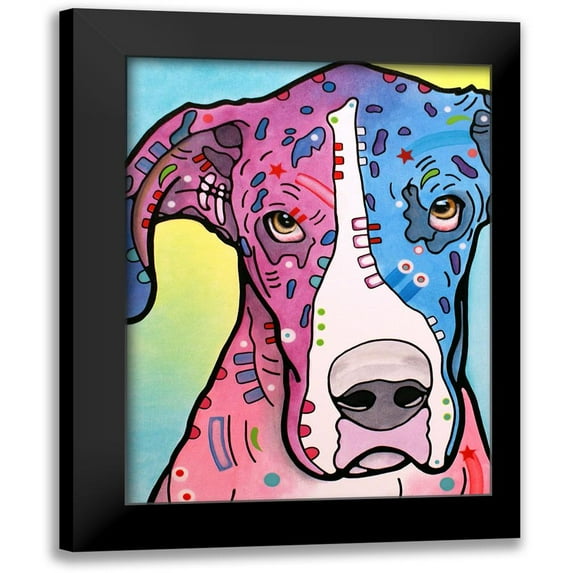 Dean Russo Collection 19x24 Black Modern Framed Museum Art Print Titled - Nobodys Fool