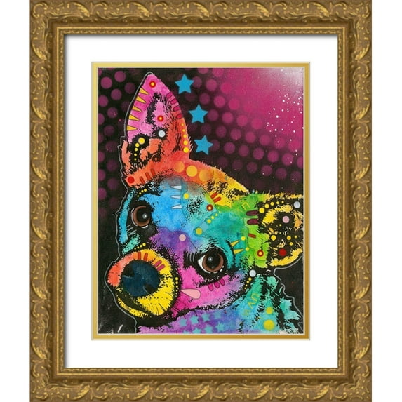 Dean Russo Collection 19x24 Gold Ornate Wood Framed with Double Matting Museum Art Print Titled - Huh?
