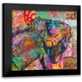 thumbnail image 1 of Dean Russo Collection 20x20 Black Modern Framed Museum Art Print Titled - Iguana, 1 of 5