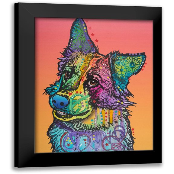 Dean Russo Collection 20x24 Black Modern Framed Museum Art Print Titled - Axel