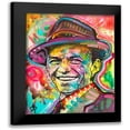thumbnail image 1 of Dean Russo Collection 20x24 Black Modern Framed Museum Art Print Titled - Frank Sinatra IV, 1 of 5