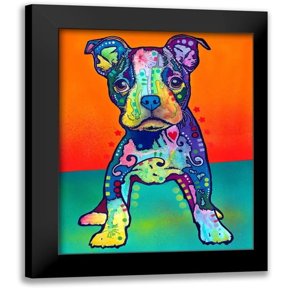 Dean Russo Collection 20x24 Black Modern Framed Museum Art Print Titled - On My Own
