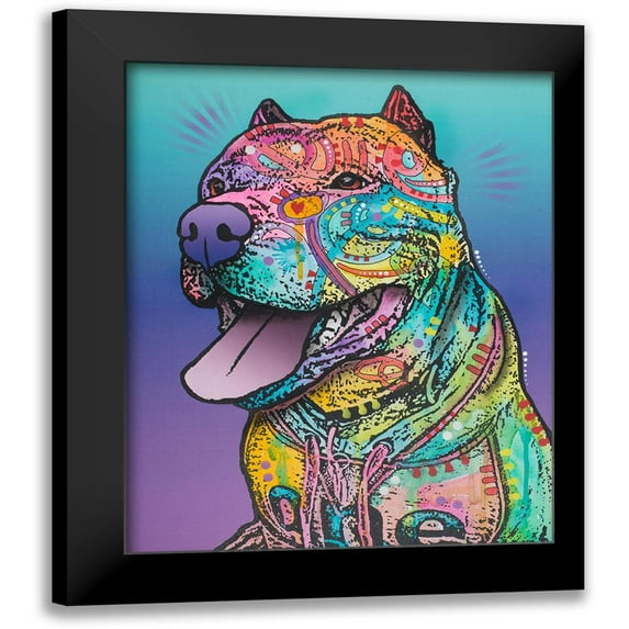 Dean Russo Collection 20x24 Black Modern Framed Museum Art Print Titled - Riliad