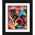 thumbnail image 1 of Dean Russo Collection 20x24 Black Ornate Wood Framed with Double Matting Museum Art Print Titled - Boxer Cubism, 1 of 4