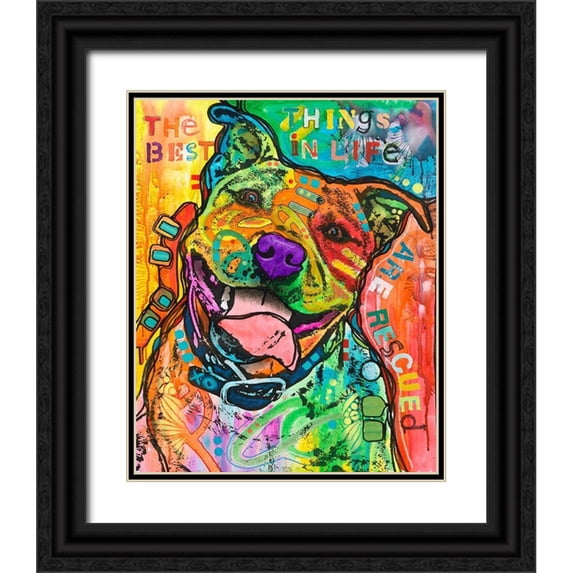Dean Russo Collection 20x24 Black Ornate Wood Framed with Double Matting Museum Art Print Titled - The Best Things In Life