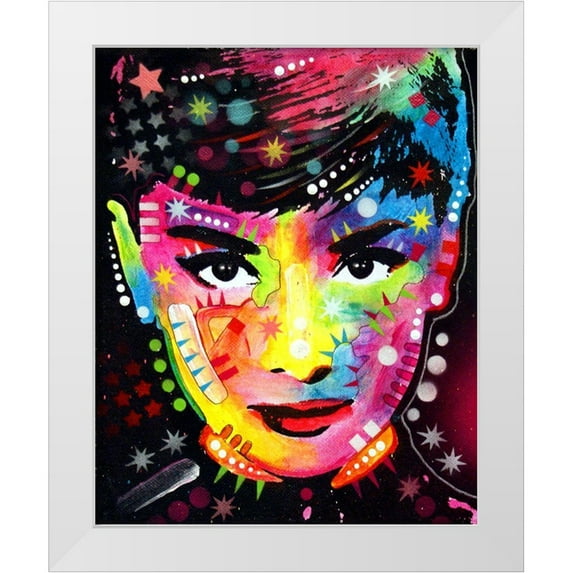 Dean Russo Collection 20x24 White Modern Wood Framed Museum Art Print Titled - Audrey