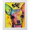 thumbnail image 1 of Dean Russo Collection 20x24 White Modern Wood Framed Museum Art Print Titled - Chihuahua Drip Love, 1 of 4