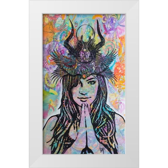 Dean Russo Collection 20x32 White Modern Wood Framed Museum Art Print Titled - Dissident
