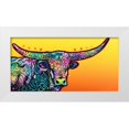 thumbnail image 1 of Dean Russo Collection 24x14 White Modern Wood Framed Museum Art Print Titled - Longhorn, 1 of 4