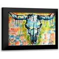 thumbnail image 1 of Dean Russo Collection 24x19 Black Modern Framed Museum Art Print Titled - Bull Skull, 1 of 5