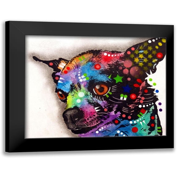 Dean Russo Collection 24x20 Black Modern Framed Museum Art Print Titled - CHICHI