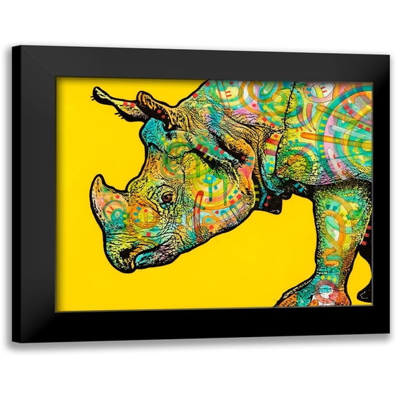 Dean Russo Collection 24x20 Black Modern Framed Museum Art Print Titled - Java