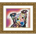 thumbnail image 1 of Dean Russo Collection 24x20 Gold Ornate Wood Framed with Double Matting Museum Art Print Titled - Collied, 1 of 4