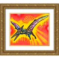 thumbnail image 1 of Dean Russo Collection 24x20 Gold Ornate Wood Framed with Double Matting Museum Art Print Titled - Pterodactyl, 1 of 4