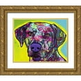 thumbnail image 1 of Dean Russo Collection 24x20 Gold Ornate Wood Framed with Double Matting Museum Art Print Titled - Rhodesian Ridgeback, 1 of 4