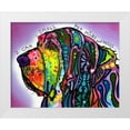 thumbnail image 1 of Dean Russo Collection 24x20 White Modern Wood Framed Museum Art Print Titled - I Can Smell (Bloodhound), 1 of 4