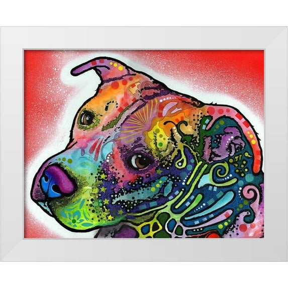 Dean Russo Collection 24x20 White Modern Wood Framed Museum Art Print Titled - Mocha