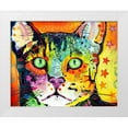 thumbnail image 1 of Dean Russo Collection 24x20 White Modern Wood Framed Museum Art Print Titled - Straight Cat, 1 of 4
