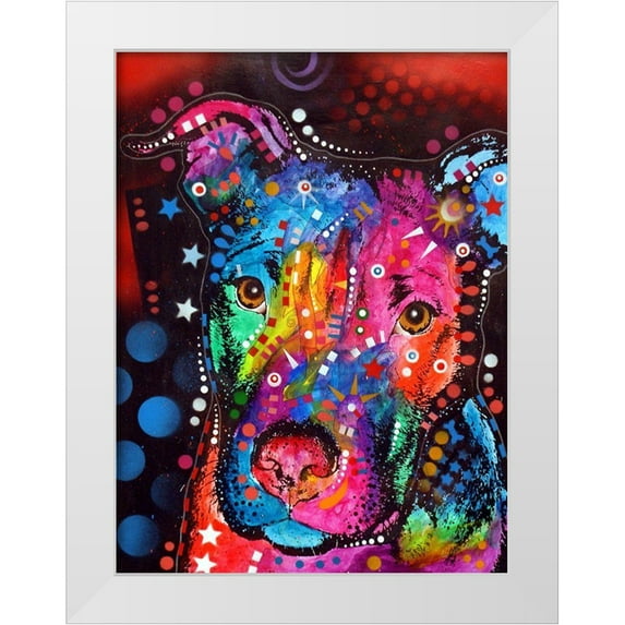 Dean Russo Collection 25x32 White Modern Wood Framed Museum Art Print Titled - Young Bull 120610