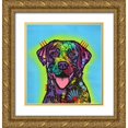 thumbnail image 1 of Dean Russo Collection 26x27 Gold Ornate Wood Framed with Double Matting Museum Art Print Titled - Lab, 1 of 4