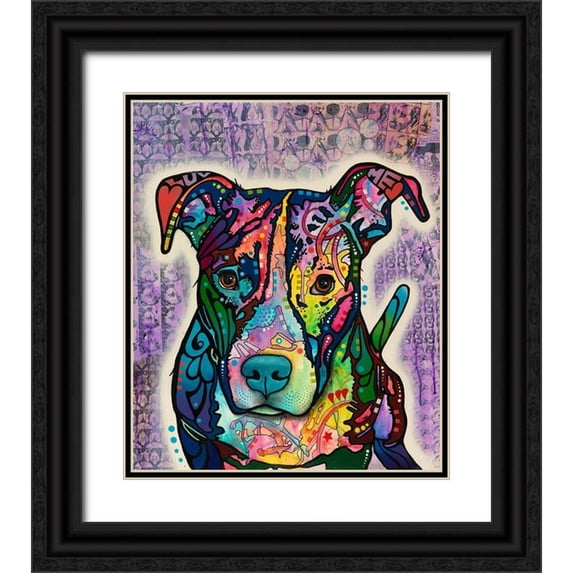 Dean Russo Collection 26x30 Black Ornate Wood Framed with Double Matting Museum Art Print Titled - Luv Me