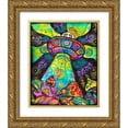 thumbnail image 1 of Dean Russo Collection 26x31 Gold Ornate Wood Framed with Double Matting Museum Art Print Titled - We Come in Peace, 1 of 4