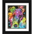thumbnail image 1 of Dean Russo Collection 26x32 Black Ornate Wood Framed with Double Matting Museum Art Print Titled - Curious Greyhound, 1 of 4