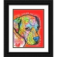 thumbnail image 1 of Dean Russo Collection 26x32 Black Ornate Wood Framed with Double Matting Museum Art Print Titled - Dogs Speak, 1 of 4