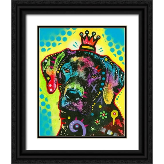 Dean Russo Collection 26x32 Black Ornate Wood Framed with Double Matting Museum Art Print Titled - good to be king