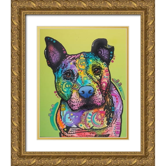 Dean Russo Collection 26x32 Gold Ornate Wood Framed with Double Matting Museum Art Print Titled - Lucy