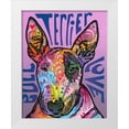 thumbnail image 1 of Dean Russo Collection 26x32 White Modern Wood Framed Museum Art Print Titled - Bull Terrier Luv, 1 of 4