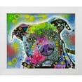 thumbnail image 1 of Dean Russo Collection 31x26 White Modern Wood Framed Museum Art Print Titled - Pit Bull’s mix it up, 1 of 4