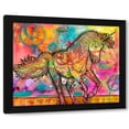 thumbnail image 1 of Dean Russo Collection 32x26 Black Modern Wood Framed Wall Art Titled - Unicorn of Love, 1 of 6